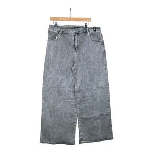 NWT Akira‎ Women's Wide Leg Baggy Gray Jeans Size 19